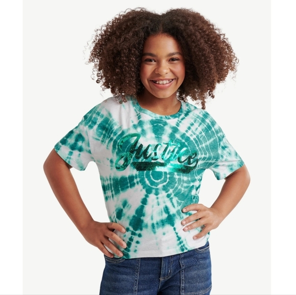 Justice Other - Justice Kids Green Tie-Dye T-Shirt